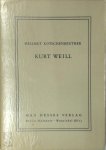 Hellmut Kotschenreuther - Kurt Weill