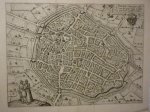 Guicciardini, Lodovico - Duacum, Catuacorum urbs, tam situ quam incolis et literarum studiis elegantissime ornata [Douai] Originele kopergravure