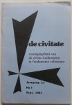Annot Jan Koen, Barmentlo Dick e.a. - De Civitate Verenigingsblad van Civitas Studiosorum in Fundamento Reformato Jaargang 34 No. 1 Sept 1983 O.a. Asterix heeft een zoon beeldgebruik enz .