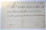  - KALLIGRAFIE, ONDERWIJZERS IN NOORD-HOLLAND Bladen kalligrafie, ieder ca. 25x35 cm., beschreven en gesigneerd door een aantal onderwijzers in Noord-Holland boven het Y in de jaren 1827-1872.
