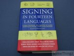 Proctor, Claude O. - Signing in fourteen languages. A multilingual dictionary of 2,500 American sign language words ; translating Arabic, Chinese, Dutch, English, French, German, Italian, Japanese, Korean, Portuguese, Russian, Spanish and Swedish into American sig...