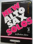 Lyons, Graham - 3 New Alto Sax Solos;  Book 3 medium to advanced with keyboard accompaniment