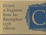 CRESCI. - A fragment of Cresci's Essemplare. Reproduced from John Ryder's copy of the 1578 edition.