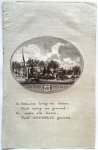 Van Ollefen, L./De Nederlandse stad- en dorpsbeschrijver (1749-1816). - [Original city view, antique print] Het Dorp Gouderak, engraving made by Anna Catharina Brouwer, 1 p.