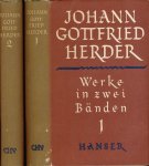 Herder, Johann Gottfried. - Werke in zwei Bänden: Erster Band & zweiter Band. Dichterische Werke & Geschichtsphilosophische Werke.