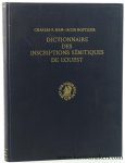 Jean, Charles F. / Jacob Hoftijzer. - Dictionnaire des inscriptions sémitiques de l'ouest.