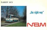 N.V.T - "The right way" NBM Tariff 1971