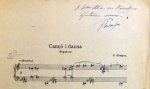 Mompou, Federico: - Canço i dança [sic!} (populars) per a piano