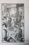 Romeyn de Hooghe (1645-1708) - [Antique title page, 1701] Historie der kerken en ketteren door Godfried Arnold, published 1701, 1 p.