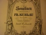 Kuhlau; Friedrich  (1786–1832) - Sonatinen - Band II; (herausgegeben von L. Kohler und Adolf Ruthardt)
