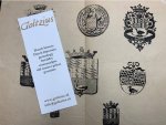  - Goes: plate with 8 woodcut coats of arms of the city of Goes (Zeeland)