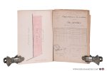 (Collectif) - (Chavroches). Commune de Chavroche. Agrandissement du cimetière. Bordereau des pièces. 1. Plan du cimetière actuel. - 2. Plan parcellaire. 3.État parcelaire. - 4. Dessins de l'agrandissement. - 5. Devis desriptif et estimatif. - 6. Cahier des ...