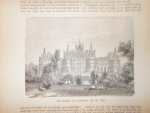 antique print (prent) - Het kasteel van Chambord.