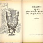 Laan, Dick .. Omslag en illustraties van Rein van Looy - Pinkeltje en de spannende avonturen om de Gouden Beker