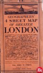 Alexander Gross - 4 Sheet Maps of greater London
