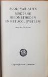 Kroes, Drs.J.K. - Acol-variaties  -  moderne biedmethoden in het acol systeem- Bridge Bibliotheek deel 4