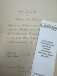 - Announcement invitation for the wedding of Henri Jacobus Bier and Wilhelmina Anna Wellensiek, Amsterdam/Ouder-Amstel 30 May 1911. - Announcement invitation for the wedding of Henri Jacobus Bier and Wilhelmina Anna Wellensiek, Amsterdam/Ouder-Amstel 30 May 1911.