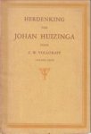 VOLLGRAFF, C.W - Herdenking van Johan Huizinga