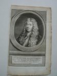 antique print (prent) - Mr. Pieter de Huybert, Heer van Burgt en Kraayenstein, raadspensionaris van Zeeland.