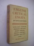 Jones, Edmund D. sel.and ed. - English Critical Essays, XVI-XVIII Centuries. (Sir Philip Sidney, and others) Jones, Edmund D. sel.and ed. - English Critical Essays, XVI-XVIII Centuries. (Sir Philip Sidney, and others)