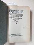 Muth, Karl (Hrsg.): - Hochland : 16. Jahrgang : Oktober 1918 - September 1919 : Band 1 und 2 : (in 2 Bänden) :