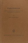 Mette, Hans Joachim. - Parateresis. Untersuchungen zur  Sprachtheorie des Krates von Pergamon