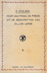 Coolsma, S. - Keur van proza en poëzie uit de geschriften van Ds. J. de Liefde II