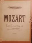 Mozart - 3 Divertimenti fur Zwei Violinen, Viola und Violoncello K.V. 136-8
