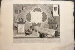 Giovanni Battista Piranesi (1720-1778) - [Antique print, etching, Piranesi] Pianta e Frammenti della Camera sepolcrale esistente nella Vigna Casali a Porta S. Sebastiano. (plan and fragments of tomb chamber in Casali vineyards), published 1756-1784, 1 p.