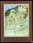 KRASA, Josef (Eigeleitet und erläutert von) - Die Reisen des Ritters John Mandeville. 28 kolorierte Silberstiftzeichnungen von einem Meister des Internationalen Stils um 1400 im Besitz der British Library London