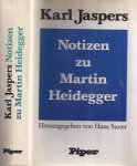 Jaspers, Karl - Notizen Zu Martin Heidegger: Herausgegeben von Hans Saner