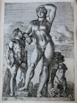 Perrier, François (1594-1649) - [Antique print, etching/ets, Rome] Bacchus in Hortis Ludovisianis ['Segmenta nobilium signorum et statuarum.'], published 1638.