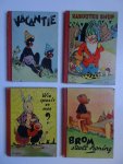 Broos, Piet. - Brom steelt honing/ Wie speelt er mee?/ Kabouter Snuf/ Vacantie. 4 delen.