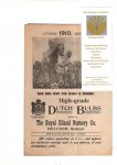  - Nursery catalogue The Royal Eiland Nursery & Co, Hillegom 1910