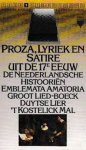 Riet, Rob van (red.) - Nederlandse letterkunde 5. Proza, lyriek en satire in de 17e eeuw