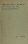 Visscher, B.S.L. - Ferdinand von Saar. Sein Verhältnis zur Biedermeierdichtung