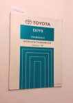 Toyota: - Toyota E57F5 Transaxle Werkstatthandbuch September, 1991