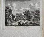 J. Bulthuis, K.F. Bendorp - Antieke prent Friesland: 't Dorp Kimswerd.