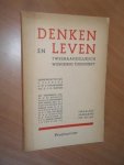 Flentge; Staargaard; Wattjes - Denken en Leven. 1937 No.1 en 2 (dubbelnummer)