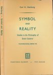 Hamburg, Carl H. - Symbol and Reality: Studies in the Philosophy of Ernst Cassirer.