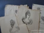 N/A. - Dondel. - La coiffure illustrée. [Ensemble de ca. 100 gravures avec coiffures (vers 1890-1895).]
