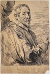 after Anthony van Dyck (1599-1641) - Antique print, etching I Portrait of Joos de Momper, published 19th century, 1 p.