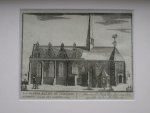 antique print (prent) - La grande eglise de Leeuwarden.