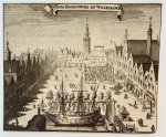 M. Smallegange - Print/Prent: Dam Koorn-Beurs en Wisselbanck (Middelburg), ca 1696.