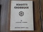 Lang, Hans; Gerster, O; Haas, J. e.a. - Schott's Chorbuch III Dreistimmige Gesange fur gleighe stimmen Edition Schott 4053 Noten met tekst