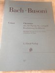 Bach, Johann Sebastian - Chaconne aus der Partita Nr. 2  d-moll BWV / Bearbeitung für Klavier