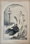 Braakensiek, Johan (1858-1940) - [Original lithograph/lithografie by Johan Braakensiek] Twee slachtoffers van den vrijheidsstrijd, 28 Juli 1895, 1 pp.