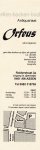  - boekenlegger: Antiquariaat Orfeus