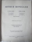 Honegger, Arthur - Le Roi David. Partition pour chant et piano.