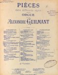 Guilmant, Alexandre: - Pièces dans différents styles pour orgue (textes Français et Anglais). Livr. 15 - 18